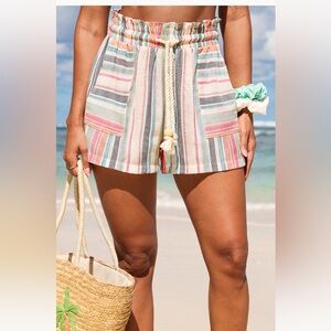 Striped Multicolor Women's Shorts